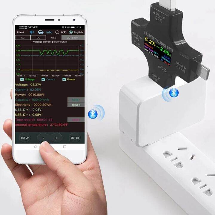 usb-tester-voltmeter-wireless-bluetooth-dc-voltmeter-current-voltage-usb-c-pd-meter-volt-amp-ammeter-detector