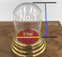 แก้วครอบพระ มี 4 ขนาด