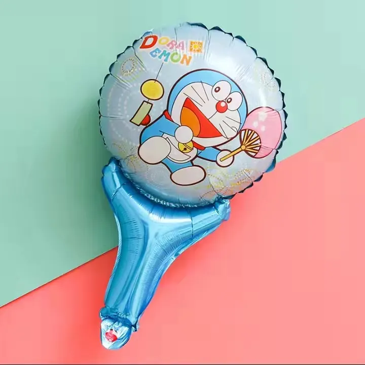 14 inches INS Doraemon theme Doraemon fan model Hold stick decorations ...