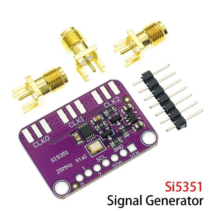 High Frequency DC 3V-5V Si5351 Signal Generator Si5351A I2C IIC Clock ...