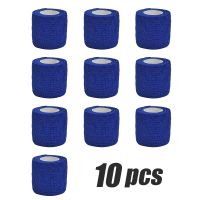 【LZ】 1/6/10 pcs Dark blue Gauze Medical Bandage Self-adhesive Breathable Elastic Bandages for Sports Fixing Finger Wrist Leg