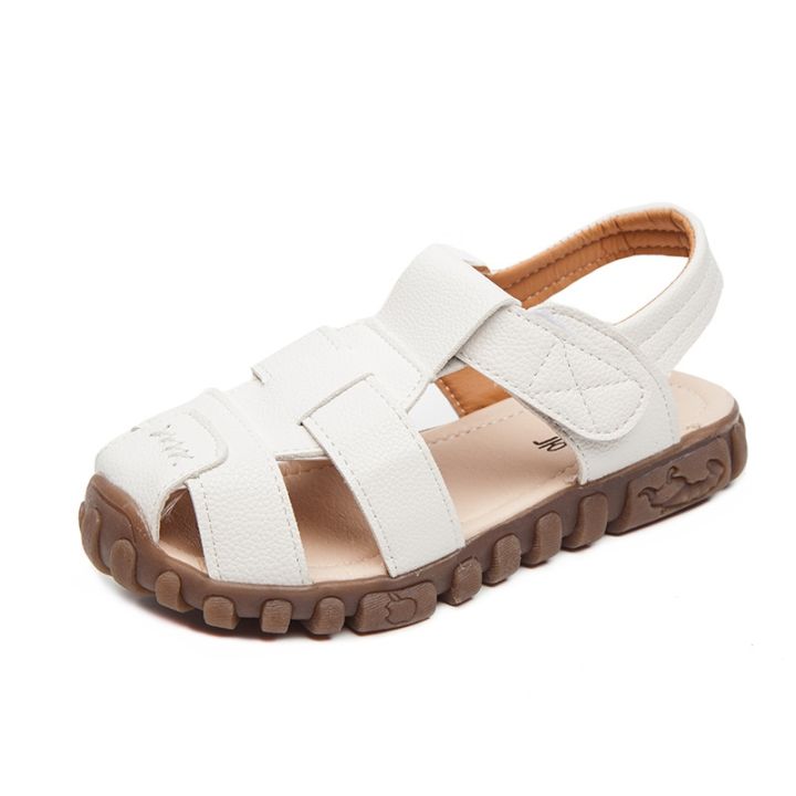 summer-children-shoes-closed-toe-toddler-boys-sandals-leather-cut-outs-breathable-beach-sandalia-infantil-kids-sandals-comfort