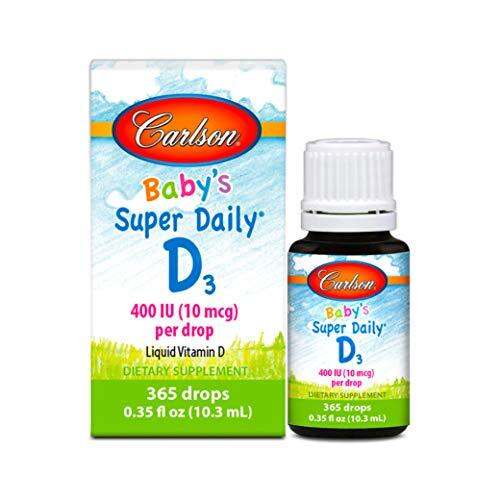 [PREORDER] Carlson Baby's Super Daily D3, Baby Vitamin D Drops, 400