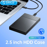 เคสฮาร์ดไดรฟ์เสริม ORICO Type-C กล่อง HDD USB3.1 SATA สำหรับ2.5 ฮาร์ดดิสก์ SSD 6Gbps ความเร็วรองรับ UASP