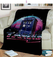 Doctor Who Tardis Blanket ผ้าห่มสำนักงานที่สะดวกสบาย ผ้าห่มไมโครไฟเบอร์สำหรับโซฟา นวนิยายที่อบอุ่นเด็ก ๆ สตรีเดินทางครอบคลุม Blanket การพิมพ์ 3D Office Flange Blanket