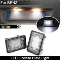 สำหรับ Benz Glk Class X204 Glk200 Glk250 Glk300 Glk350 2007 2013ความสว่างสูงสีขาวป้ายทะเบียน Led โคมไฟแผ่นตัวเลข