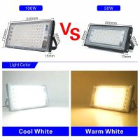 DSELCHUN 100W Led Flood Light AC 220V 230V 240V Outdoor Floodlight Spotlight IP65 Waterproof LED Street Lamp Landscape Lighting