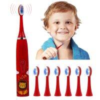 ☢ Rechargeable Electric Toothbrush Abs Material High Density Flocking House Toddlers