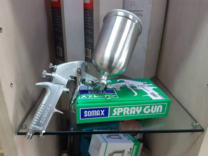 somax-spray-gun-400ml-1-5-mm-model-f75-กาหงาย-พ่นสี-f75-รู-หัวพ่นขนาด-1-5-mm-ความดันลม-5-0-kg-cm-รุ่น-somax-f75-ยี่ห้อ-โซแม็ก-ตัวแทนจำหน่ายอย่างเป็นทางการ