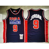 2022 New1992 Dream One Team USA New Men’S Chicago Bulls #9 Michael Embroidery Basketball Jerseys Jersey Black