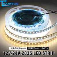 DC 12V 24V ไฟ LED Strip 5M / 10M / 20M 2835 ไฟตกแต่งบ้าน ไฟตกแต่งสนามหญ้าตัดเทปกาวสองหน้าใช้งานง่าย
