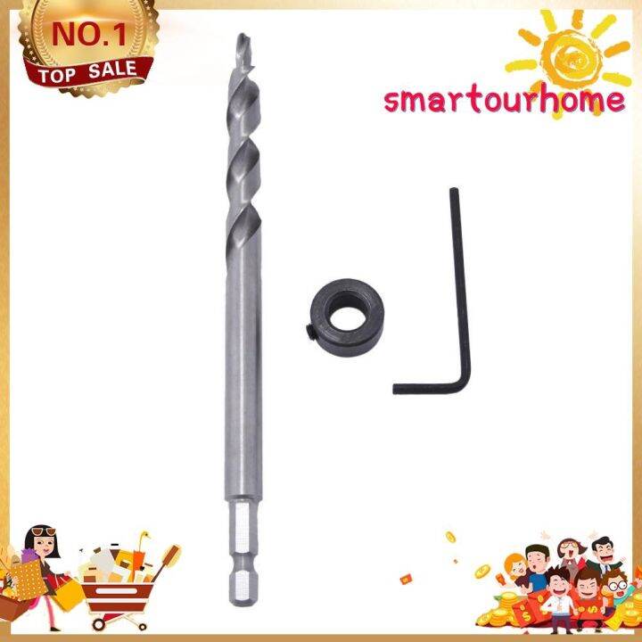 14" Hex Twist Step Drills Bits Set for Kreg Pocket Hole Drill Jig Guide