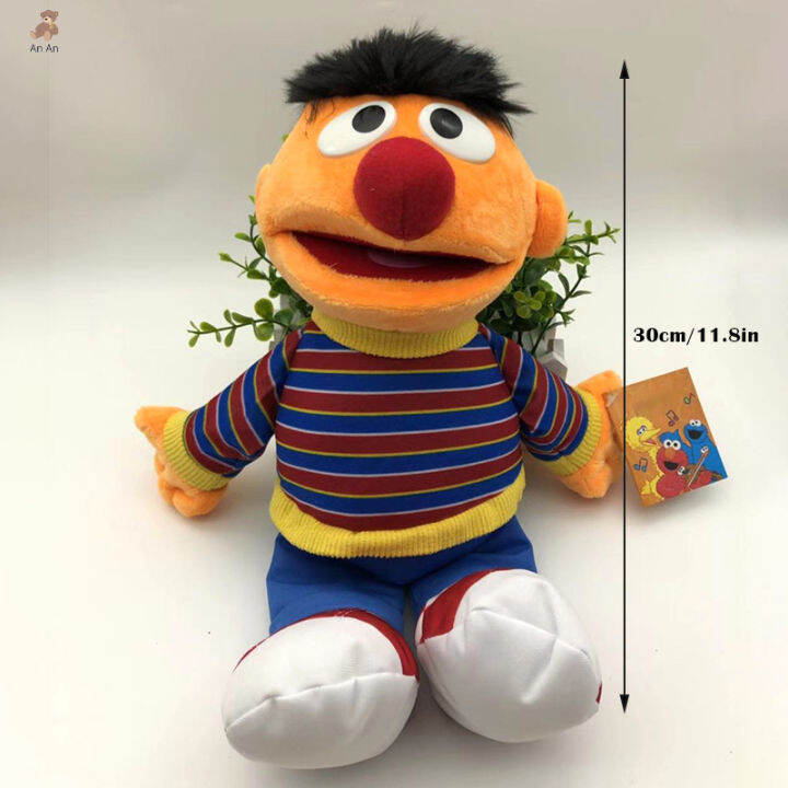 ana-ตุ๊กตาตัวการ์ตูน-sesame-street-น่ารัก30cm-ของเล่นตุ๊กตาผ้ากำมะหยี่ของขวัญคริสต์มาสสำหรับเด็กใหม่