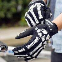 hotx【DT】 Men Graffiti Cycling Gloves Non-slip Silicone Mountain MTB Riding