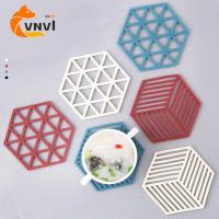 Geometric Shaped Cup Coaster Kitchen Cup Pad Heat Insulation Pad Cup Mat Hot Drink Holder Mug Stand Home Kitchen Accessories