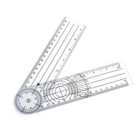 ตกลงวันที่1ชิ้น0-140มม. ° 360มุม Goniometer กระดูกสันหลังมุมไม้ฉากเครื่องวัดไม้โปรแทรคเตอร์หามุมเครื่องมือวัด