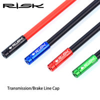 RISK 10pc อลูมิเนียมจักรยานสายที่อยู่อาศัย End Caps สำหรับจักรยานสายเบรค Tube Shifter เคล็ดลับสายเคเบิล Cover Derailleur จักรยานอุปกรณ์เสริม - wangjun1