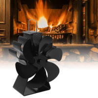 Fireplace Stove Fan 6 Blades พัดลมเตาความร้อนทนความร้อนสูงที่เงียบสงบสำหรับเตาผิงเตาไม้