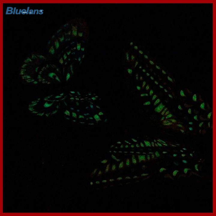 bluelans-12-ชิ้น-เซ็ต-3d-ผีเสื้อส่องสว่างรูปลอกผนังศิลปะแม่เหล็กสติ๊กเกอร์ตกแต่งบ้าน