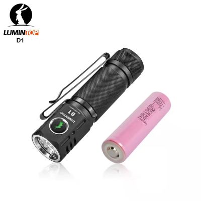 Lumintop 18650 flashlight D1 powerful LED flashlight 5 modes triple LED 2000 lumens portable with side switch