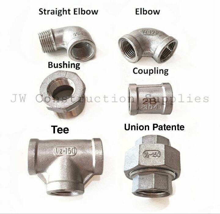 Stainless 304 Pipe Fittings (Elbow/Straight Elbow/Bushing/Tee/Coupling