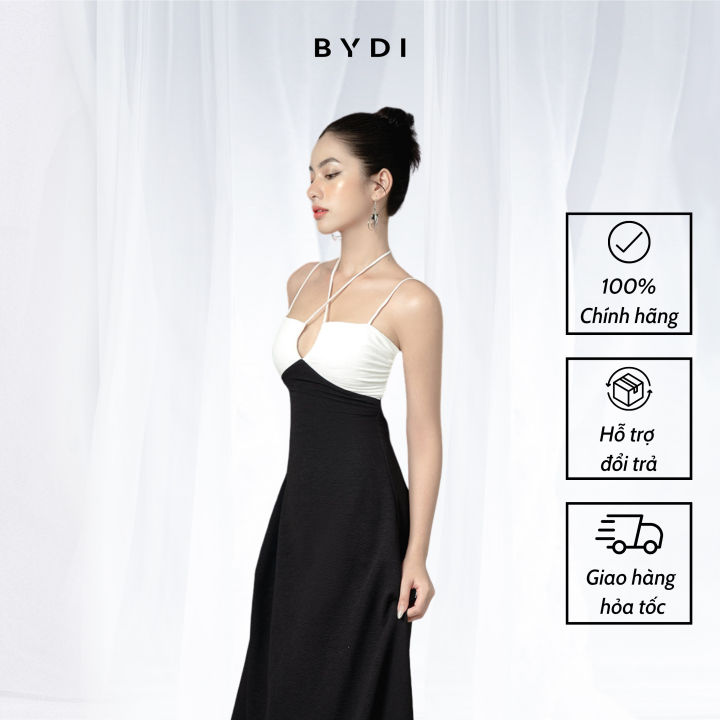 BYDI] Đầm thiết kế 2 dây chéo cổ | ELISE DRESS | Lazada.vn