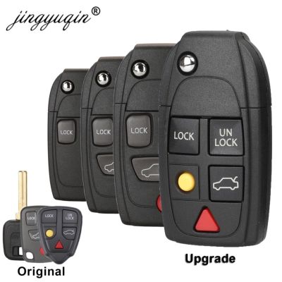 【CW】 jingyuqin 2/3/4/5 Buttons Flip Folding XC70 XC90 V50 V70 S60 S80 C30 New Fob Car