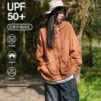 New styleUPF50+2023 เสื้อผ้าผู้ชายผ้าไอซ์ซิลซ์ระบายอากาศกลางแจ้งแบรนด์แฟชั่นเสื้อตกปลากันรังสียูวีเสื้อกันแดด