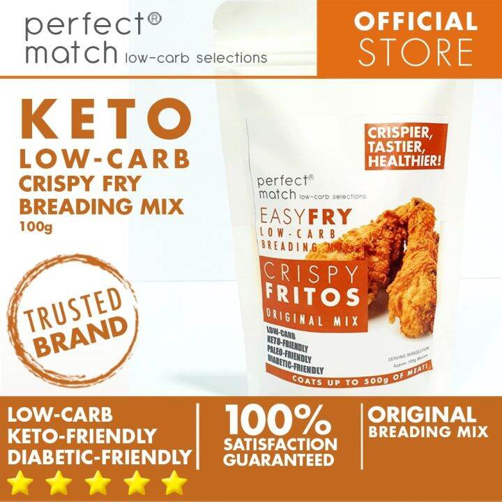 Tacu81BF PerfectMatch Lowcarb l Keto Crispy Fry Breading Mix l Crispy