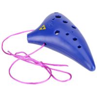 【Worth-Buy】 16หลุม Alto C Ocarina Multi Chamber Terracotta พร้อมถุงป้องกัน/เชือกเส้นเล็ก/คู่มือ