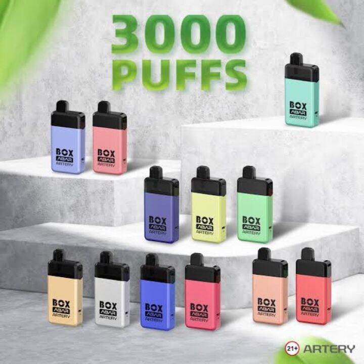ecig Abar 3000 Puffs Box Abar Artery Rechargeable Disposable Lazada PH
