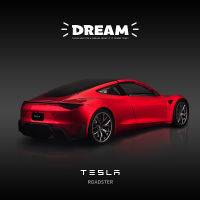 1:64 Tesla MODEL 3 Roadster Collection decoration car model toy car simulation car model