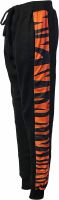Orange and Black Tiger Stripe Mens Fleece Jogger Pant