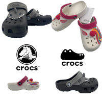 Crocs อย่างเป็นทางการของแท้แฟชั่นรองเท้าเด็กในร่ม Antiskid ชายหาดกลางแจ้งคลาสสิกรองเท้าเด็กคนรักรองเท้าเด็ก