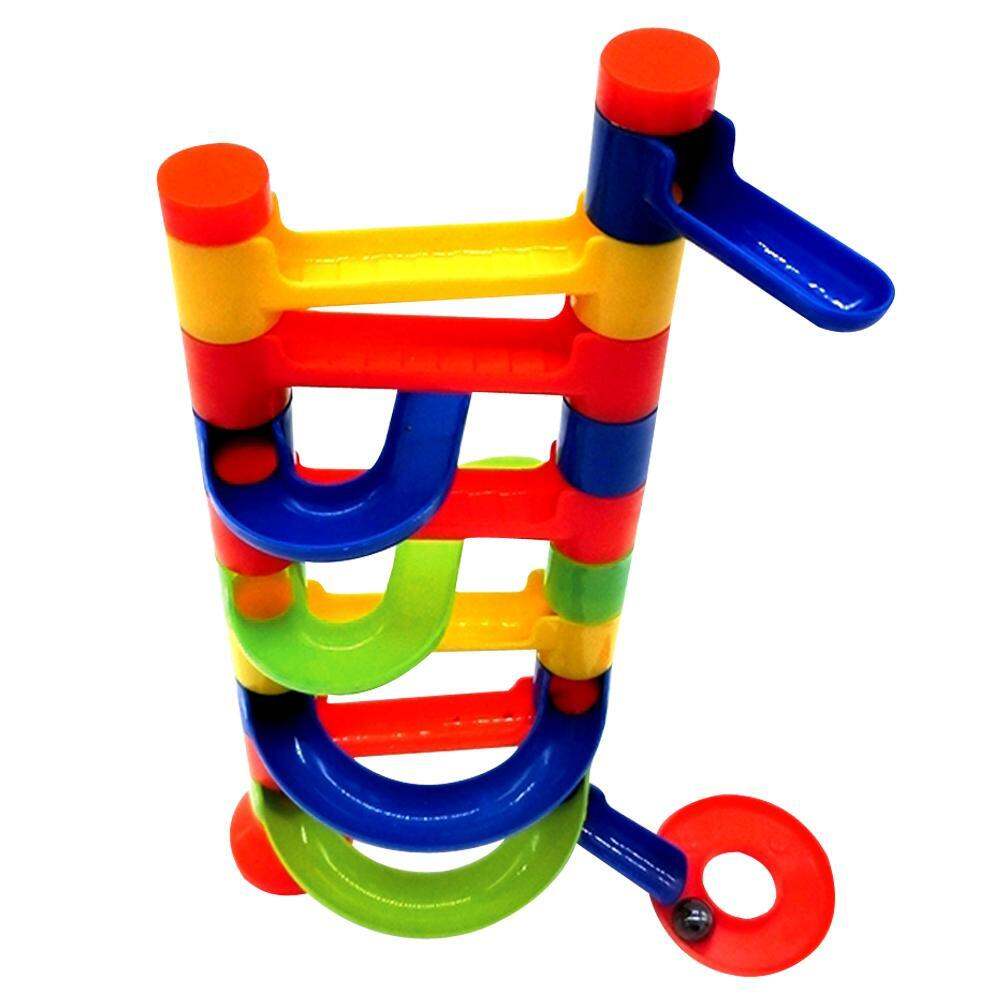 kids Toy  DIY Building Blocks early Education Track Game Tower Orbit Ball 