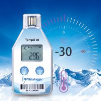 TempU08 Temperature Data Logger 32000 Capacity PDF Report Support Reuse IP67 Temperature Record Cold Chain Recorder