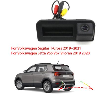 กล้อง CCD HD HD มุมมองด้านหลังกล้องสำรองสำหรับจอดรถ Volkswagen Jetta VS5 VS7 Viloran Sagt-Cross 2019 ~ 2021