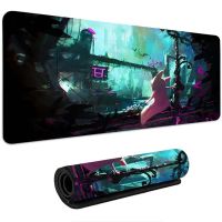 Mousepad แผ่นรองเมาส์อะนิเมะ 900x400 Rain Gamer ตู้เกมอุปกรณ์สำนักงานโต๊ะคอมพิวเตอร์แผ่นรองโต๊ะคีย์บอร์ดเกมพีซี Xxl