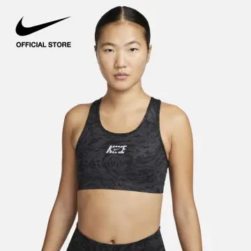 NWT Nike Dri Fit Swoosh Sports Bra Charcoal Size Small