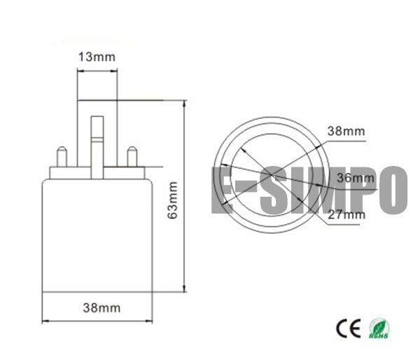 g23กับ-e27อะแด็ปเตอร์ฐานโคมไฟ-g23ถึง-e26-e27ตัวแปลงฐานโคมไฟ-cfl-อะแดปเตอร์ตัวยึดเครื่องแปลงสัญญาณโคมไฟหลอดไฟฮาโลเจน-led