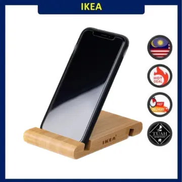 BERGENES Holder for mobile phone/tablet, bamboo - IKEA