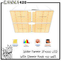 [ส่งฟรี] ไฟปลูกต้นไม้ Spider Farmer® SF4000 LED Grow Light With Dimmer Knob 450 watt