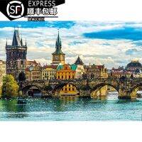 [จุด] Educa Prague Panorama 2000 Pieces สเปนนำเข้า Jigsaw Puzzle Renoir