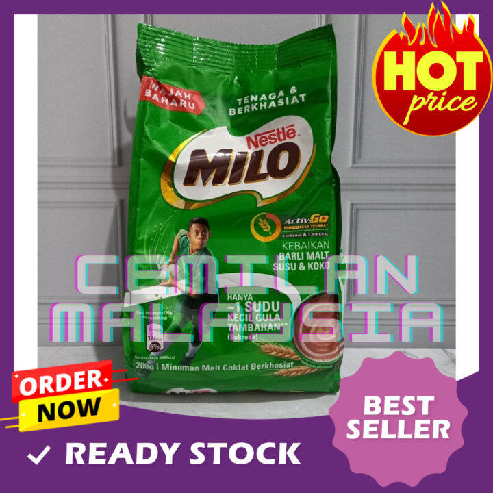 MILO MALAYSIA 200 GR ORIGINAL Lazada Indonesia