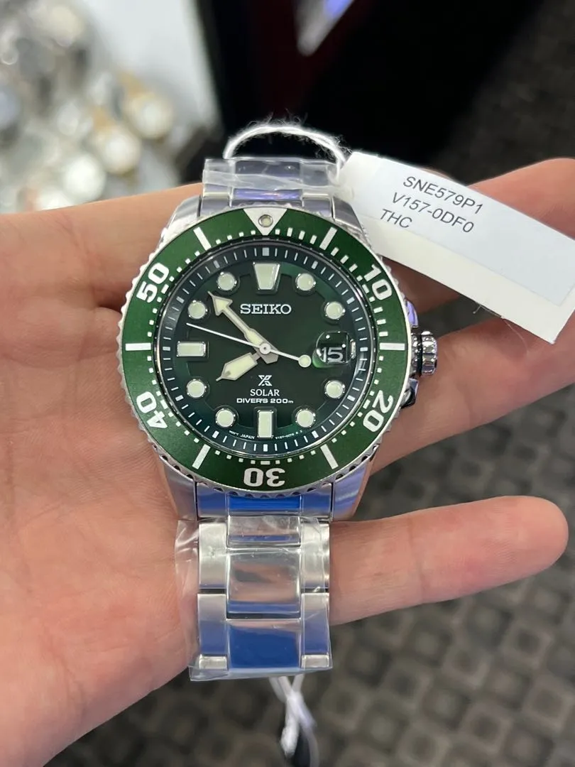 Seiko Prospex SNE579P1 Hulk Solar Power Diver's 200M Hardlex Crystal Glass  Stainless Steel Men's Watch | Lazada