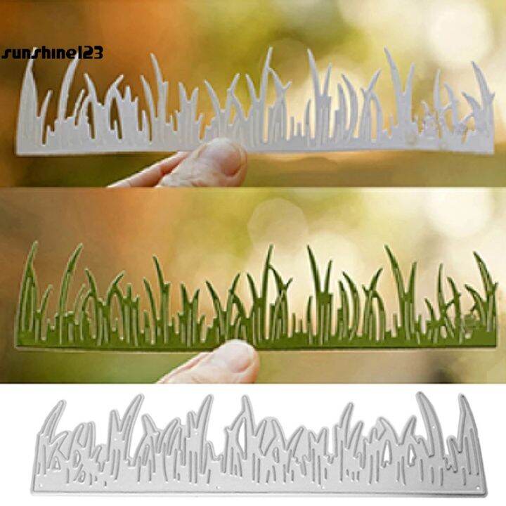 lt-sunshine123-gt-lightweight-die-cut-mini-grass-lawn-border-diy-cutting-die-long-lasting-for-scrapbook