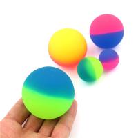 【YF】❃  1pcs 42/45mm Children Colored Boy Bouncing Rubber Kids Sport Games Elastic Jumping Balls Outdoor toy