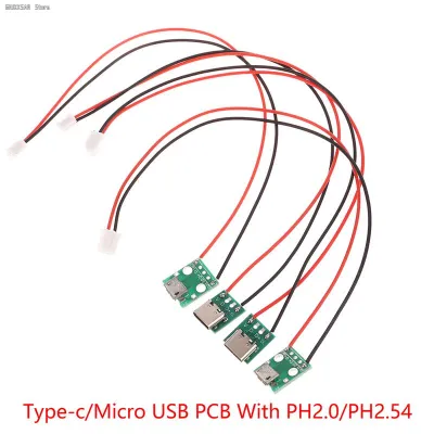 Type-c PCB With Cabel Converter Adapter Micro USB To DIP Female Connector Breakout Board Charging Cable Soldering Board Socket Electrical Connectors