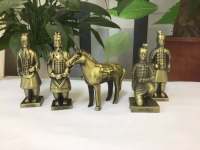 Terracotta Warriors and Horses Decoration Shaanxi Characteristic Crafts Metal Creative ของขวัญไปต่างประเทศสำหรับชาวต่างชาติในซีอาน