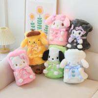 ผ้าห่มอนิเมะ Hellokittys รูปกวางสีส้ม75 × 120ซม. ผ้าห่มขนาดเล็กแบบพกพาน่ารักน่ารักน่ารักของขวัญวันเกิด